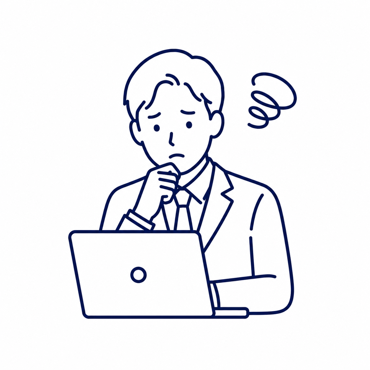 反響営業だけでは案件が安定しないイメージ